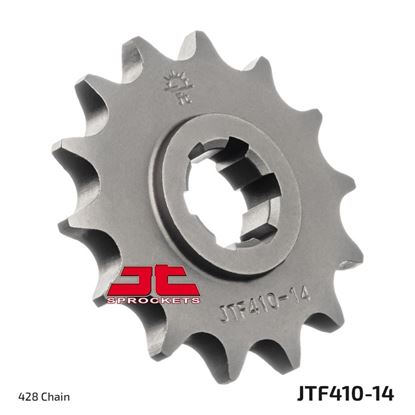 Picture of JT Front Sprocket Hyosung GT125 03-15, RX125D 07-11, RX125SM 07-11, XRX125 99-14 (410-14) (Single)