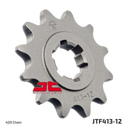 Picture of JT Front Sprocket Suzuki RMX50 97-99, TS50X 84-00 (413-12) (Single)