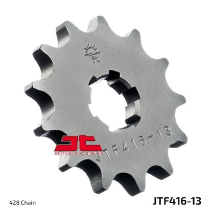 Picture of JT Front Sprocket Suzuki RM80 97-01, RM85 02-21, TS100 77-79, GT125 74-81, (416-13) (Single)