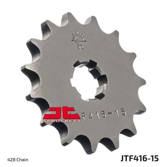 Picture of JT Front Sprocket Yamaha YZ80 84, RXS100 83-94, DT125MX 76-82, RD125DX 75-81 (416-15) (Single)