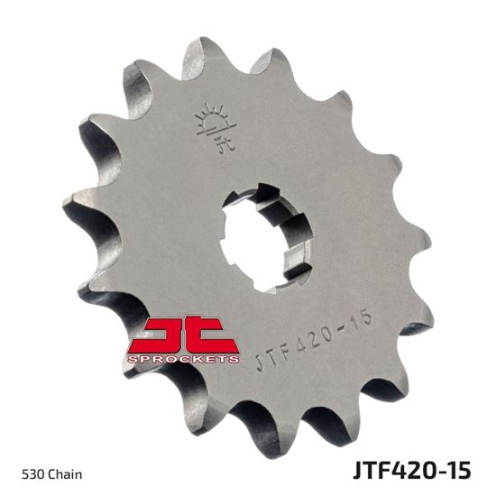 Picture of JT Front Sprocket Suzuki GT500 75-78, T500 68-75 (420-15) (Single)