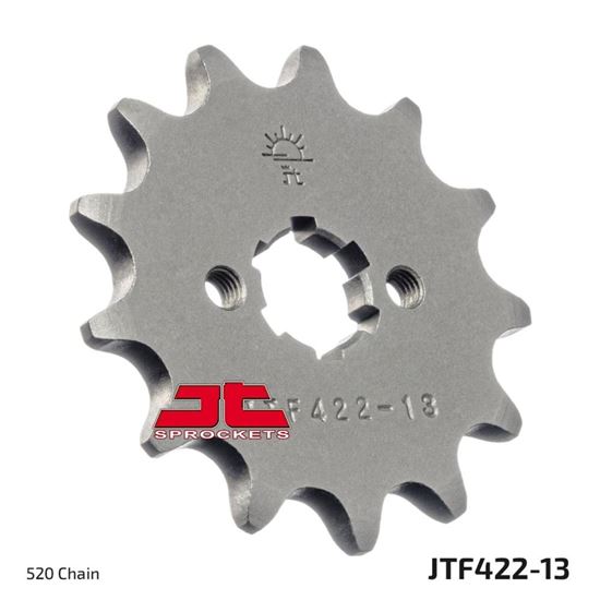 Picture of JT Front Sprocket Cagiva 125 WMX 82-84, Kawasaki KDX175 79-82, Yamaha YZ125 86 (422-13) (Single)