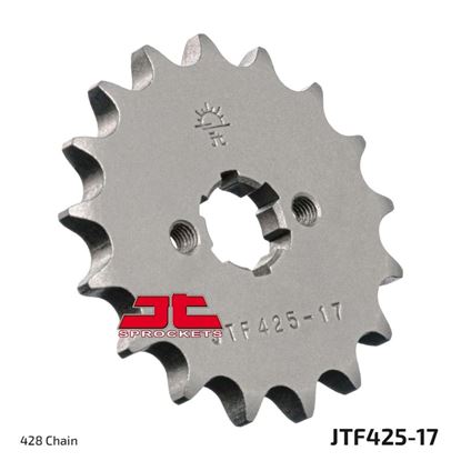 Picture of JT Front Sprocket Suzuki TS125R 89 (425-17) (Single)