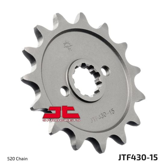 Picture of JT Front Sprocket Suzuki GSX250 Katana 82-84, GT250 (X7) 79-85 (430-15) (Single)