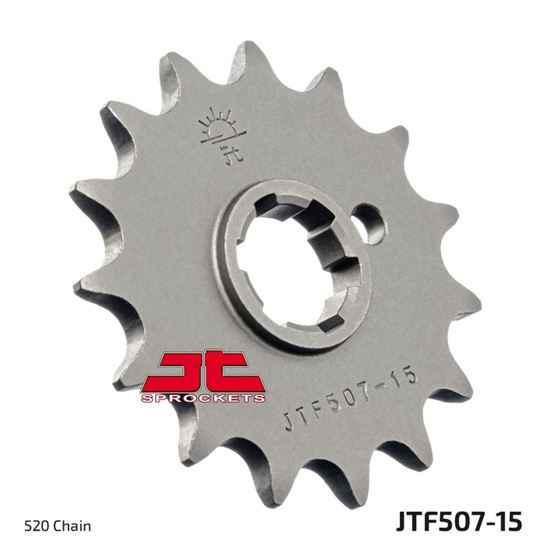 Picture of JT Front Sprocket Husqvarna 360 WR 99-02, Kawasaki KDX400 79-90, KDX420 81, KDX450 82 (507-15) (Single)