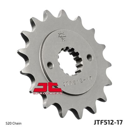 Picture of JT Front Sprocket Kawasaki ER500 97-06, KLE500 97-07 (512-17) (Single)