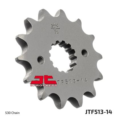 Picture of JT Front Sprocket Suzuki GSX550 83-87, GSX600F 85-97, RF600 93-97, GSX-R750 85-87,  (513-14) (Single)