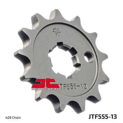 Picture of JT Front Sprocket Kawasaki KX65 00-23, KX60 86-00, KX85 01-20 (428 Conversion)  (555-13) (Single)