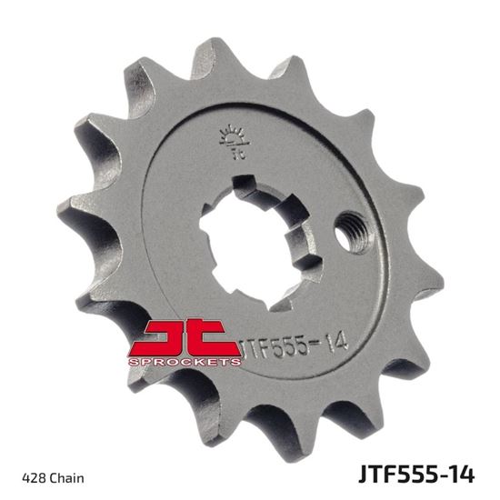 Picture of JT Front Sprocket Yamaha RD80LC 83-85, TZR80 92-95, YBA125 Enticer 07-09 (555-14) (Single)