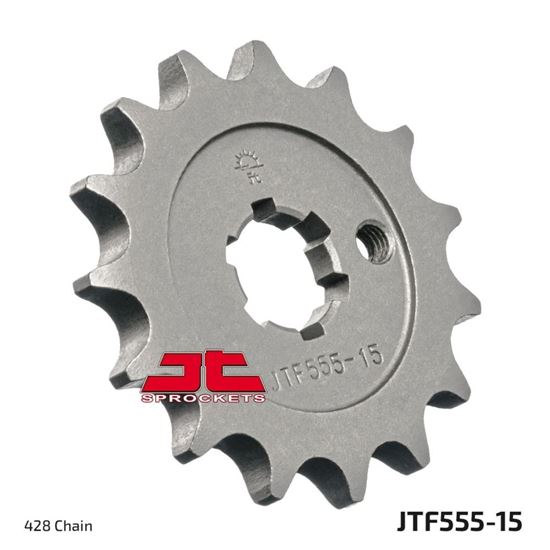 Picture of JT Front Sprocket Kawasaki KX80 98-99 (428 Conversion)  (555-15) (Single)