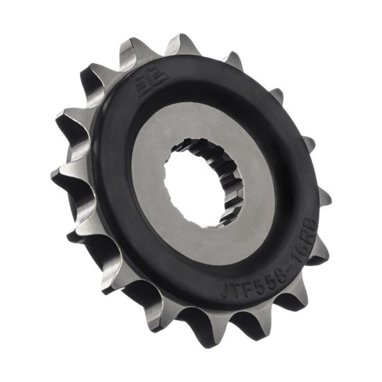 Picture of JT Front Sprocket Kawasaki BX125 Ninja 19-23, Z125 19-23, Yamaha DT125R 90-06 (Rubber Cushioned) (558-16) (Single)