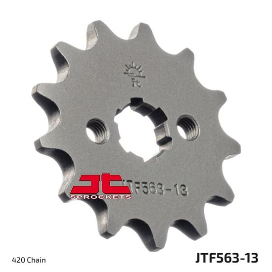 Picture of JT Front Sprocket Suzuki JR50 85-06, FR60 75-86, Yamaha FS1-DX, RD80MX 82-85 (563-13) (Single)