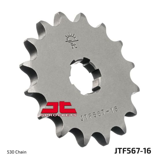 Picture of JT Front Sprocket Yamaha RD250DX 77-78, RD250LC 80-85, RD350LC 80-82, XS400SE 80-92  (567-16) (Single)