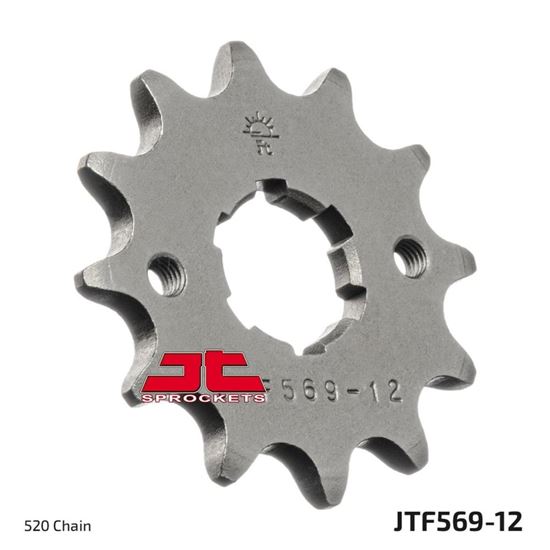 Picture of JT Front Sprocket Yamaha YFA1 89-04, YFM125 04-12 (569-12) (Single)