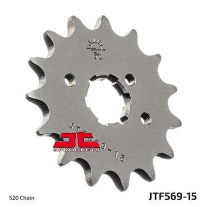 Picture of JT Front Sprocket Kawasaki Z200 77-83, KL250 77-78, Yamaha XT250 81-90  (569-15) (Single)