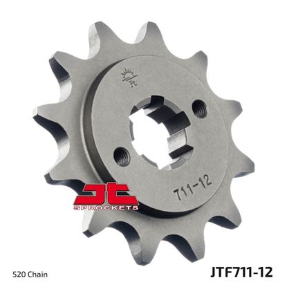 Picture of JT Front Sprocket Cagiva 125 Aletta Oro 85--87, 125 W8 99  (711-12) (Single)