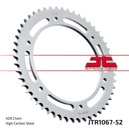 Picture of JT Rear Sprocket Hyosung GT125 models 03-15 (1067-52) (Single)