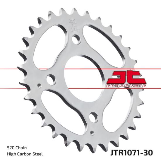 Picture of JT Rear Sprocket Kymco 50 Mxer 02-04, 50 MXU 04-07, 50 MXU Reverse 07-16, 150 MXU 02-15 (1071-30) (Single)