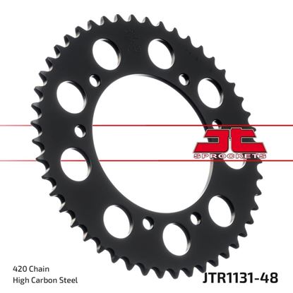 Picture of JT Rear Sprocket Malaguti 50 XTM 03, MBK 50 X-Limit SM 03-06, Yamaha DT50SM 03-06 (1131-48) (Single)