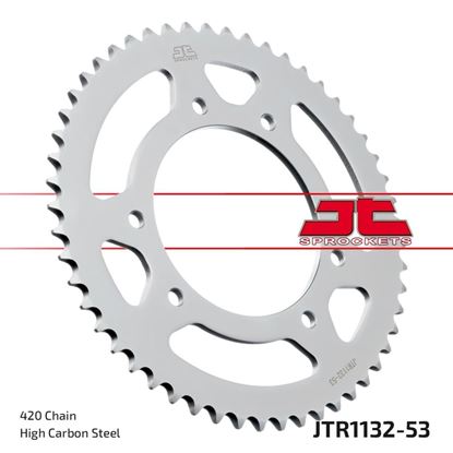 Picture of JT Rear Sprocket 50 Senda R DRD/R SM 02-16, Gilera 50 RCR 12-17  (1132-53) (Single)