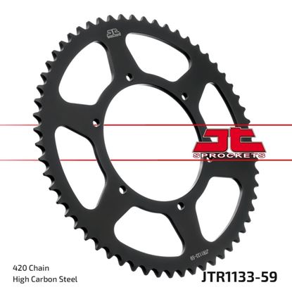 Picture of JT Rear Sprocket Aprilia 50 RS4 2T 18-20, 50 SX 18-20, Derbi 50 Senda SM X-treme 18-20 (1133-59) (Single)