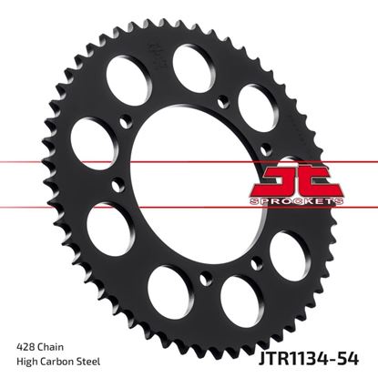 Picture of JT Rear Sprocket Derbi Senda Baja R Enduro 06-08, 125 Senda R 04-07, 125 Senda Trail 04-05 (1134-54) (Single)