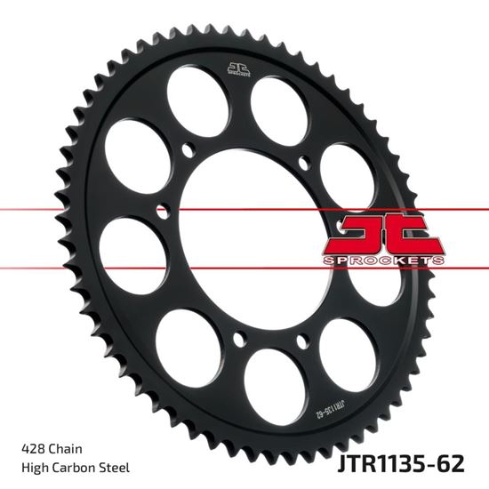 Picture of JT Rear Sprocket Aprilia 125 SX E4 18-23 (1135-62) (Single)