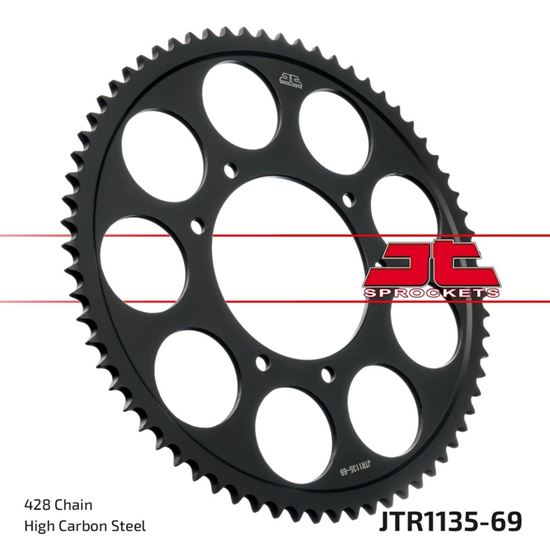 Picture of JT Rear Sprocket Aprilia 125 RX E4 18-23 (1135-69) (Single)
