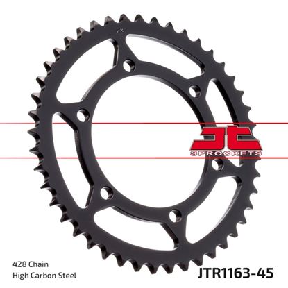 Picture of JT Rear Sprocket Cagiva 125 SXT Aletta Rossa WSX Trail 83-87, 125 Elefant 1/2/3 84-88 (1163-45) (Single)