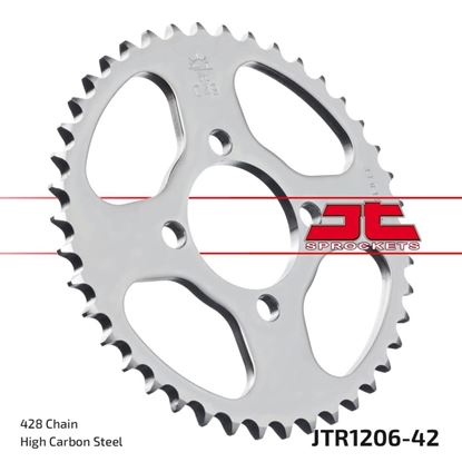 Picture of JT Rear Sprocket Honda CBR125R 04-10, Kymco 125 STR 10-16 (1206-42) (Single)