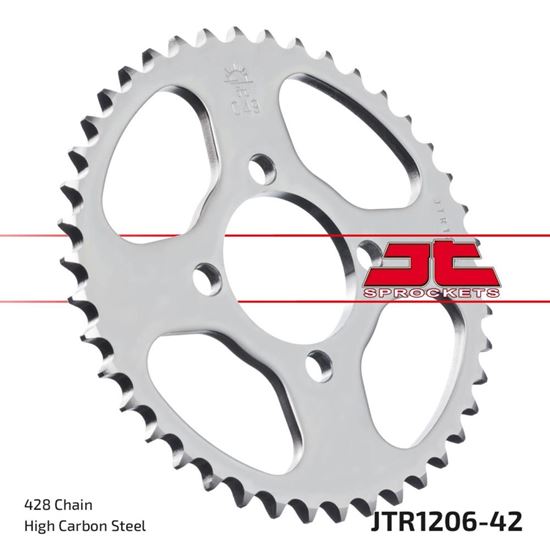 Picture of JT Rear Sprocket Honda CBR125R 04-10, Kymco 125 STR 10-16 (1206-42) (Single)
