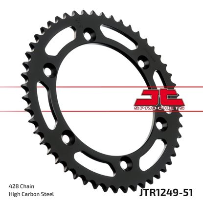 Picture of JT Rear Sprocket Honda XLR125 98-02, May fit XSR125 Legacy (1249-51) (Single)