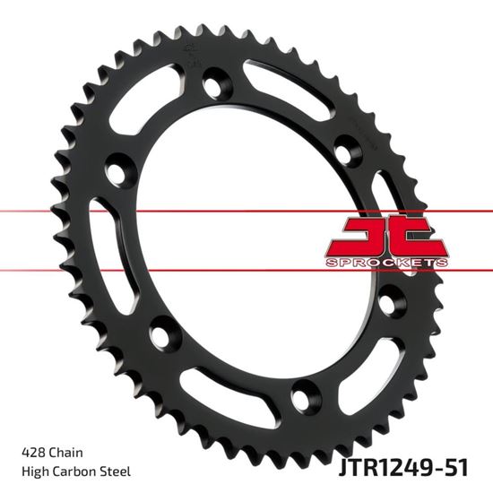 Picture of JT Rear Sprocket Honda XLR125 98-02, May fit XSR125 Legacy (1249-51) (Single)