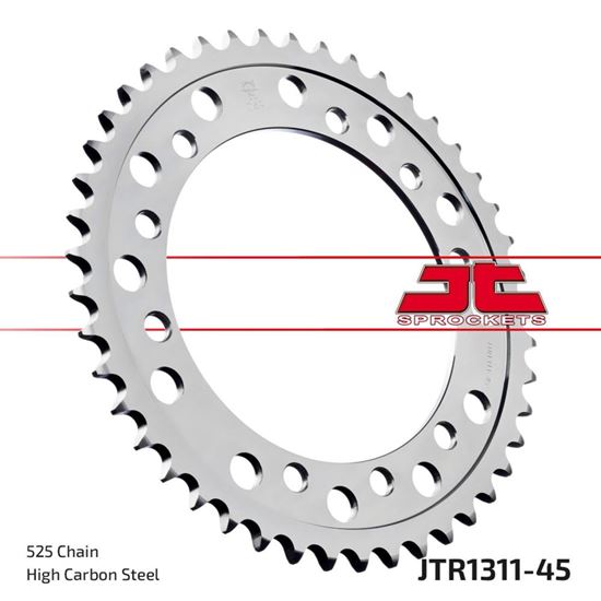 Picture of JT Rear Sprocket Honda VFR400R(NC24) 87-89 (1311-45) (Single)
