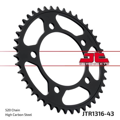 Picture of JT Rear Sprocket Honda NC700S/X 12-13, NC750S(ABS) 14-20, NC750X(ABS) 14-23 (1316-43) (Single)