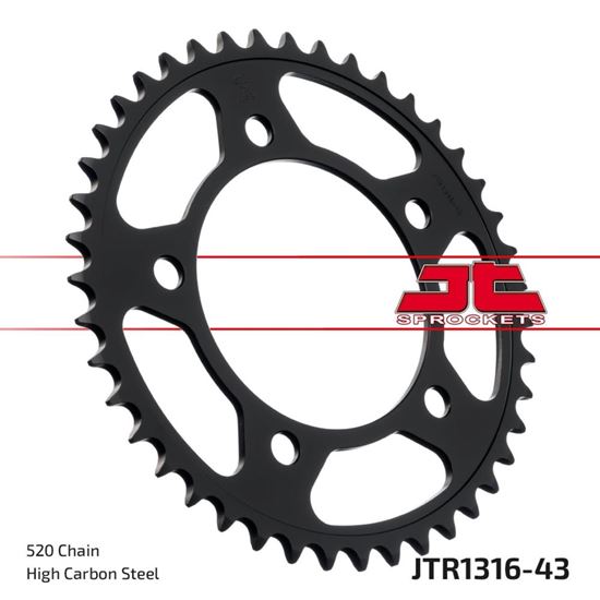Picture of JT Rear Sprocket Honda NC700S/X 12-13, NC750S(ABS) 14-20, NC750X(ABS) 14-23 (1316-43) (Single)