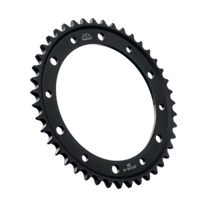 Picture of JT Rear Sprocket Honda VFR750F 90-98, VFR800F 98-13, VFR800X 11-14 (Black Zinc) (1340-43) (Single)