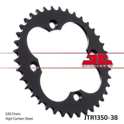 Picture of JT Rear Sprocket Honda TRX250R 88-89, TRX250X/R 87-92, TRX300EX/X 93-09,TRX450R 04-14 (1350-38) (Single)