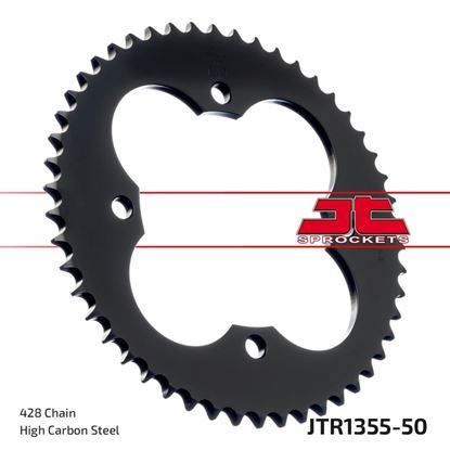 Picture of JT Rear Sprocket Honda TRX90 Fourtrax 93-08, TRX90X 09-19 (1355-50) (Single)