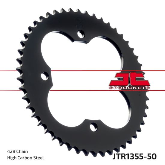 Picture of JT Rear Sprocket Honda TRX90 Fourtrax 93-08, TRX90X 09-19 (1355-50) (Single)
