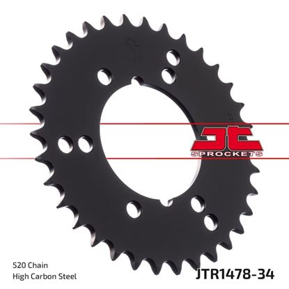 Picture of JT Rear Sprocket Polaris 250 Trail Blazer 91-92, 250 Trail Boss 91-93, 400 Xplorer 4 x 4 95-99 (1478-34) (Single)