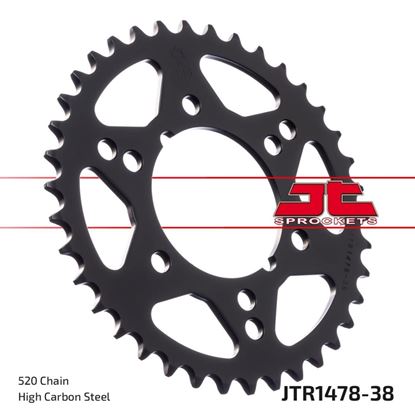 Picture of JT Rear Sprocket Kawasaki ZX400C (Z400F2) 84-87, Polaris 250 Trail Boss 88-93 (1478-38) (Single)