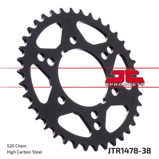 Picture of JT Rear Sprocket Kawasaki ZX400C (Z400F2) 84-87, Polaris 250 Trail Boss 88-93 (1478-38) (Single)