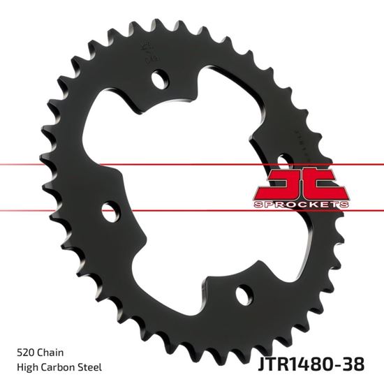 Picture of JT Rear Sprocket Polaris 450 Outlaw S 08-10, 450 Outlaw MXR 09-10, 525 Outlaw S 08-10 (1480-38) (Single)