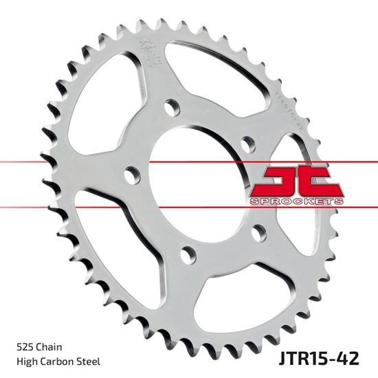 Picture of JT Rear Sprocket Benelli 500 Leocino 17-18, TRK502 17-21 (15-42) (Single)
