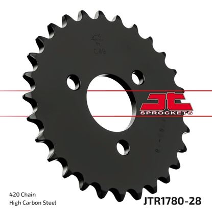 Picture of JT Rear Sprocket Kawasaki KDX50 03-06, Suzuki JR50 85-06 (1780-28) (Single)