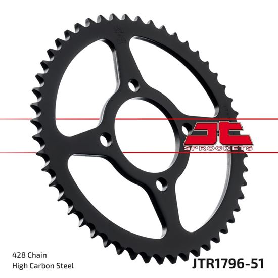 Picture of JT Rear Sprocket Suzuki RV125 Van Van 03-16 (1796-51) (Single)