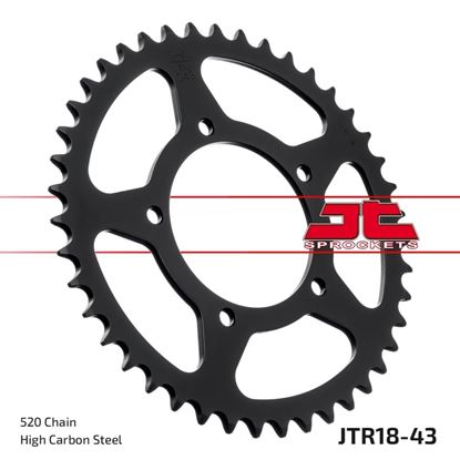 Picture of JT Rear Sprocket MUZ 660 Scorpion Tour 95-02, 660 Scorpion Traveller 95-02 (18-43) (Single)