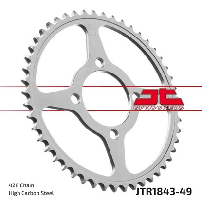 Picture of JT Rear Sprocket Yamaha TT-R125 02-04, TT-R125 05-10 (1843-49) (Single)