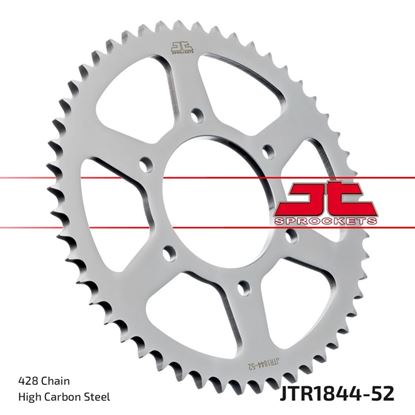 Picture of JT Rear Sprocket Yamaha MT125 20-23, XSR125 21-23, YZF-R125 19-22 (1844-52) (Single)